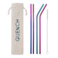 Quench Silver Stainless Steel Eco-Friendly Reusable Drinking Straws